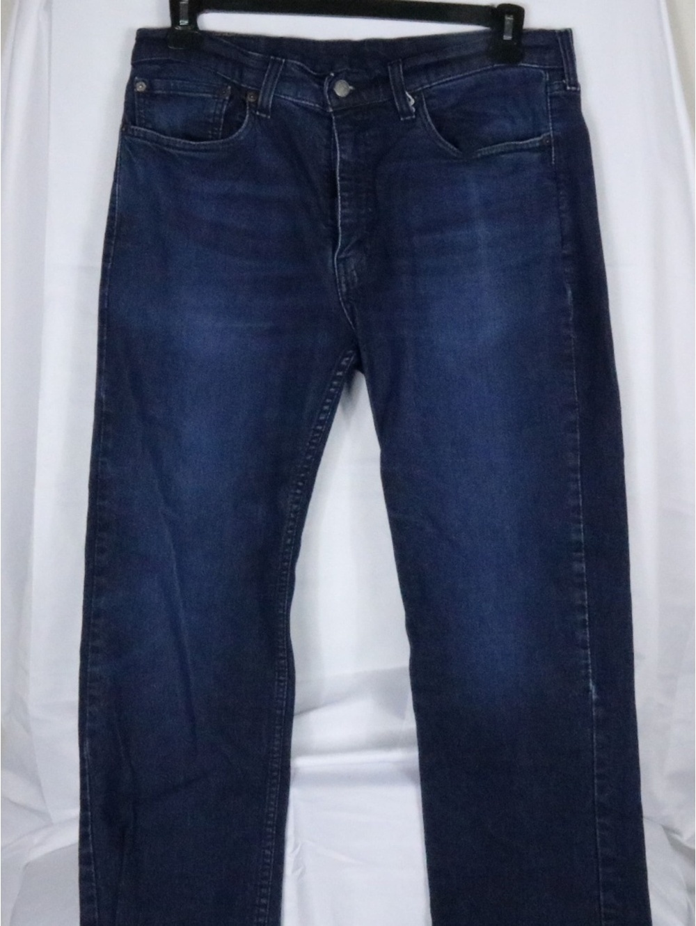 Levi's 514 Straight Fit W34 X L30 Men's Jeans Blue Denim Dark Wash